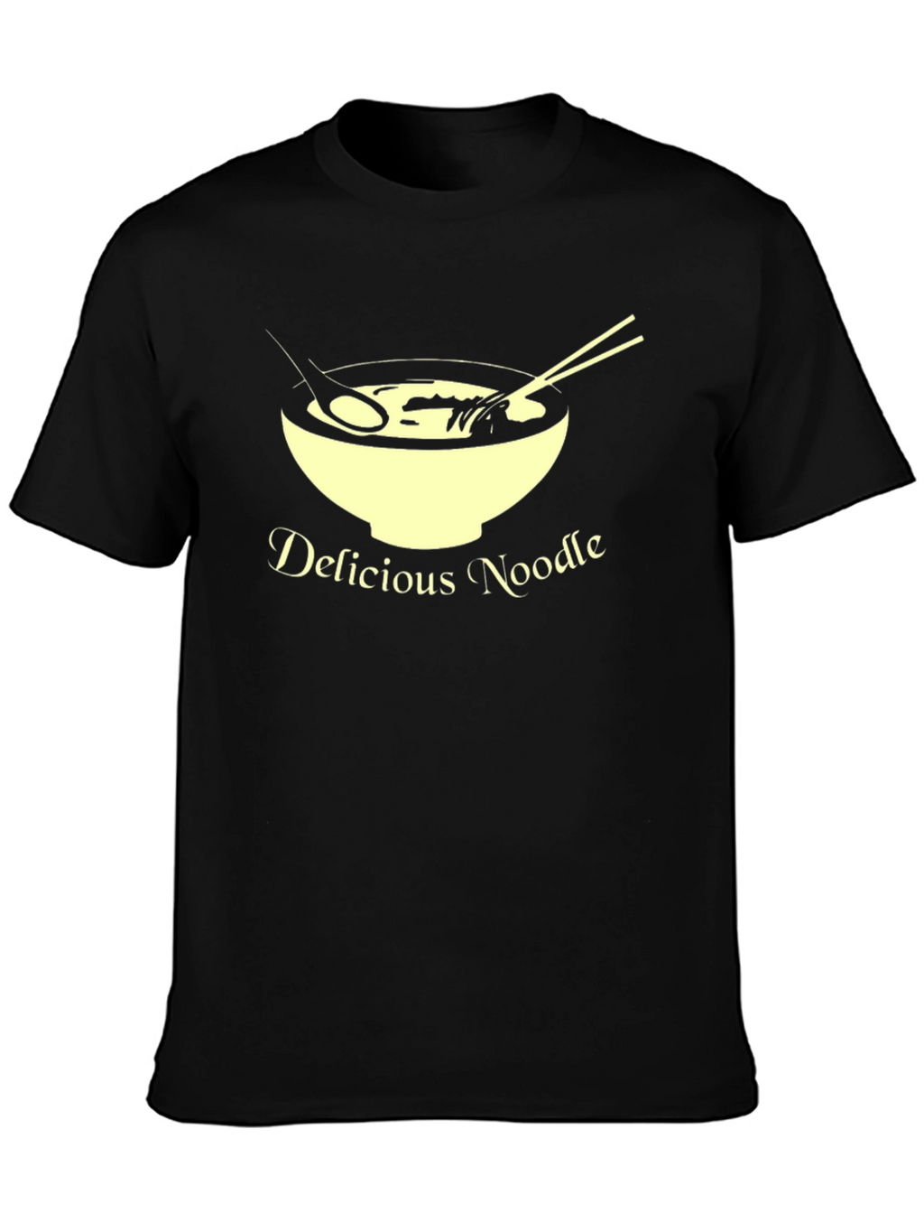 Delicious Noodle T-Shirt Unique Design Casual Wear