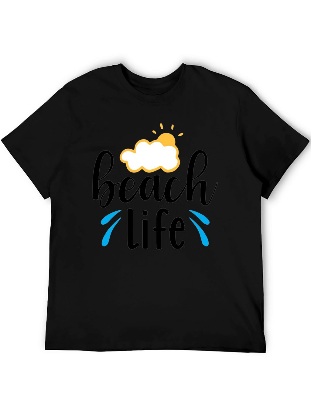 Beach Life T-Shirt - Black Graphic Tee