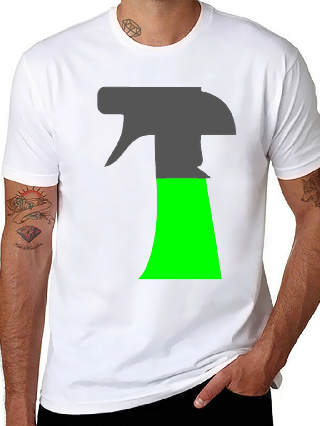 Spray Bottle Graphic T-Shirt - Novelty Design