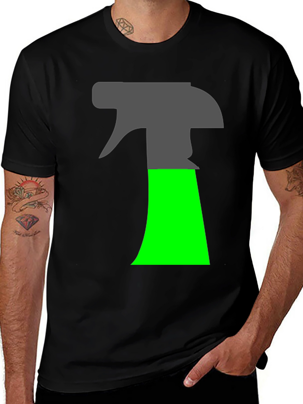 Spray Bottle Graphic T-Shirt - Novelty Design