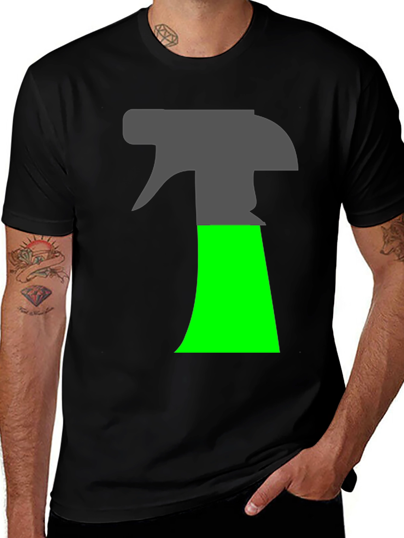 Spray Bottle Graphic T-Shirt - Novelty Design