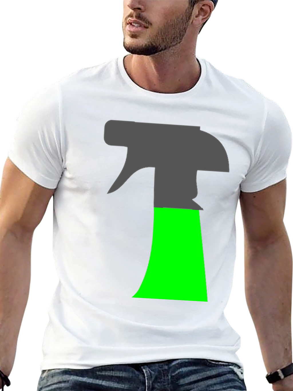 Spray Bottle Graphic T-Shirt - Novelty Design
