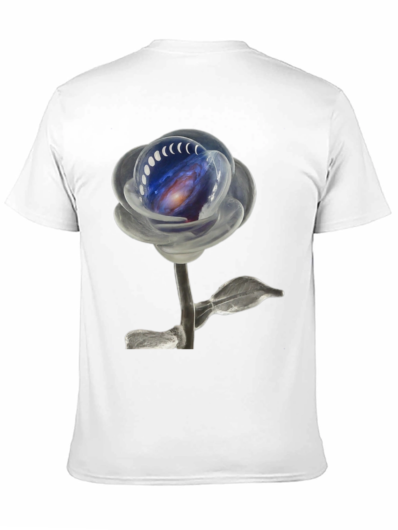 Galaxy Rose Black T-Shirt