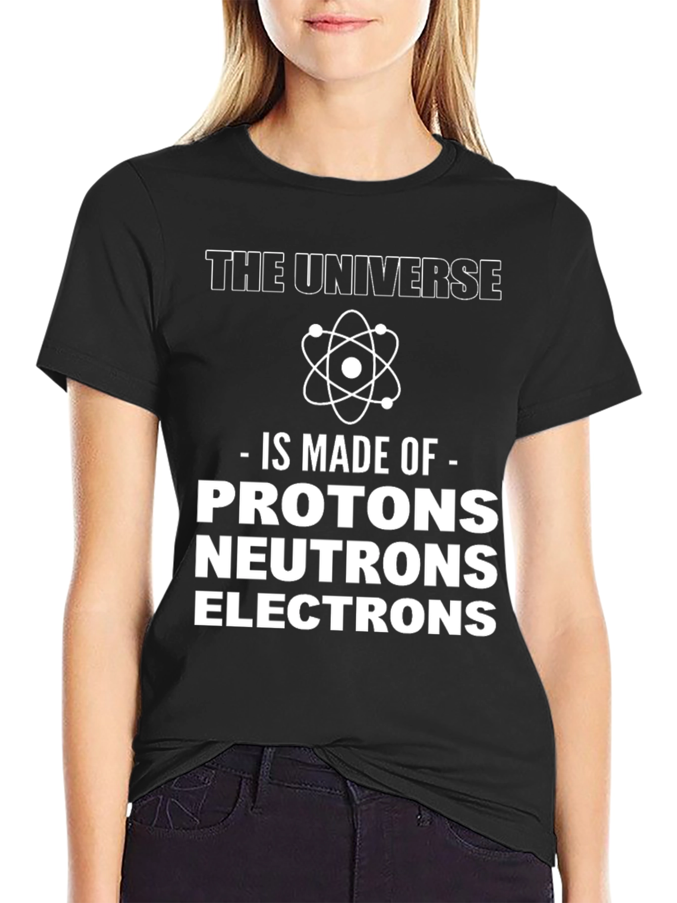 Universe Made Of T-Shirt Science Tee Black