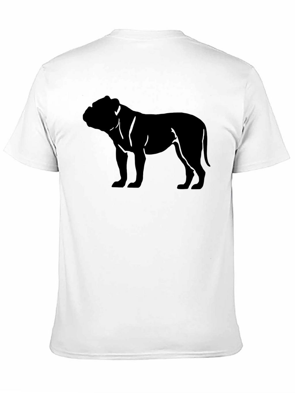 Mens Black Bulldog Graphic Tee