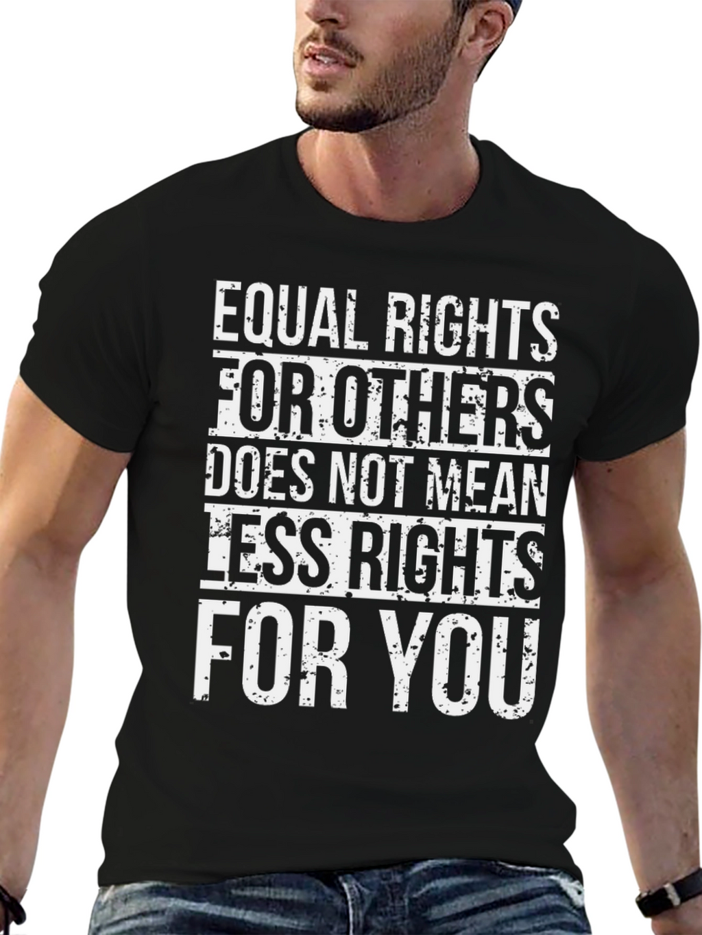 Equal Rights Graphic T-Shirt - Black