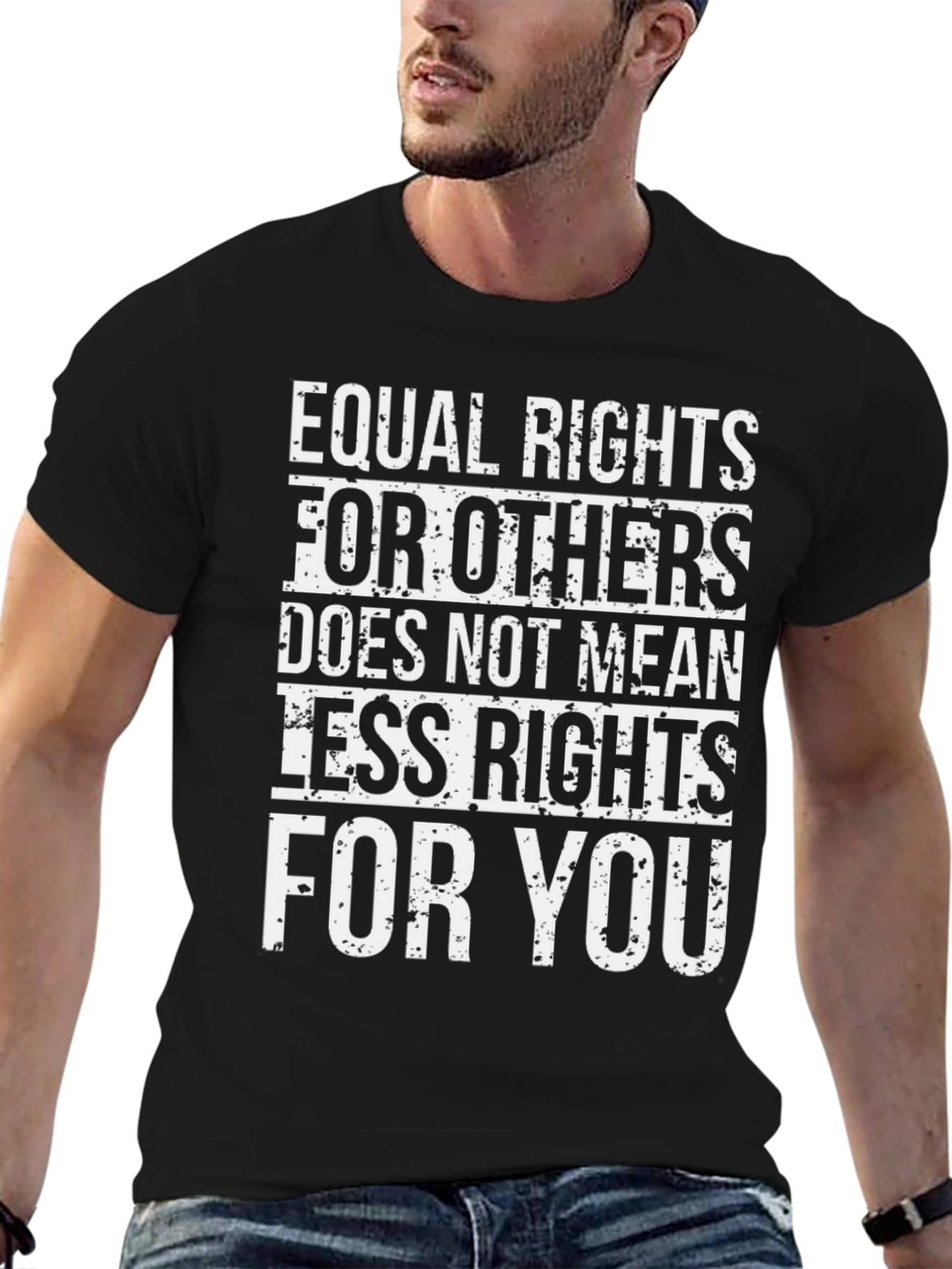 Equal Rights Graphic T-Shirt - Black