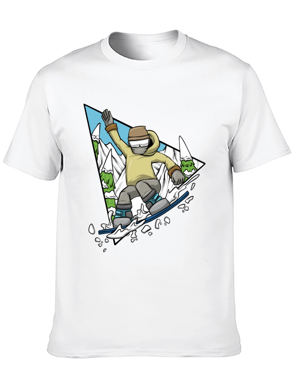 Snowboarding T-Shirt - Mountain Adventure Graphic Tee