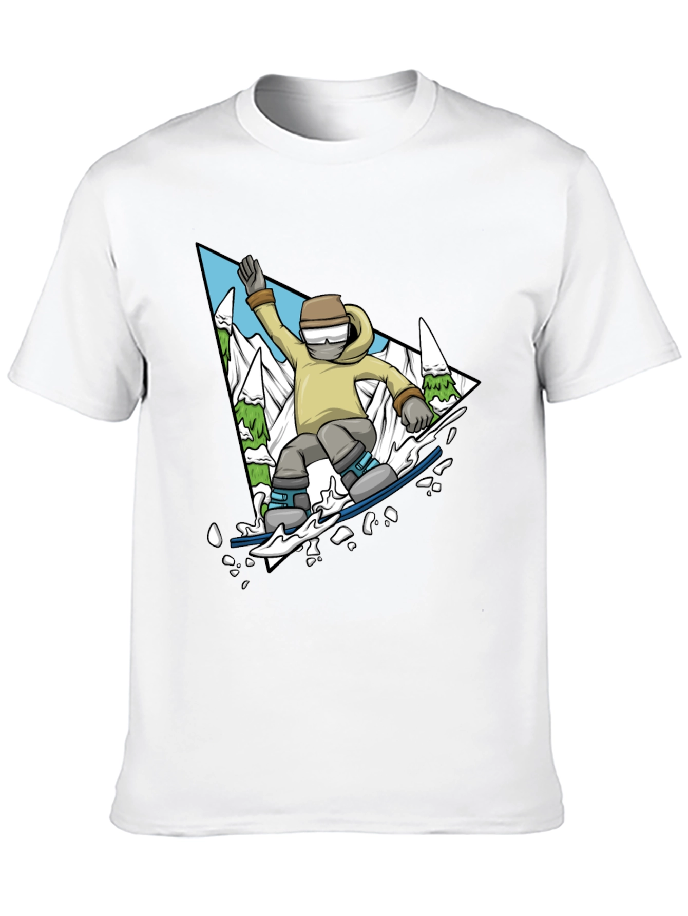 Snowboarding T-Shirt - Mountain Adventure Graphic Tee