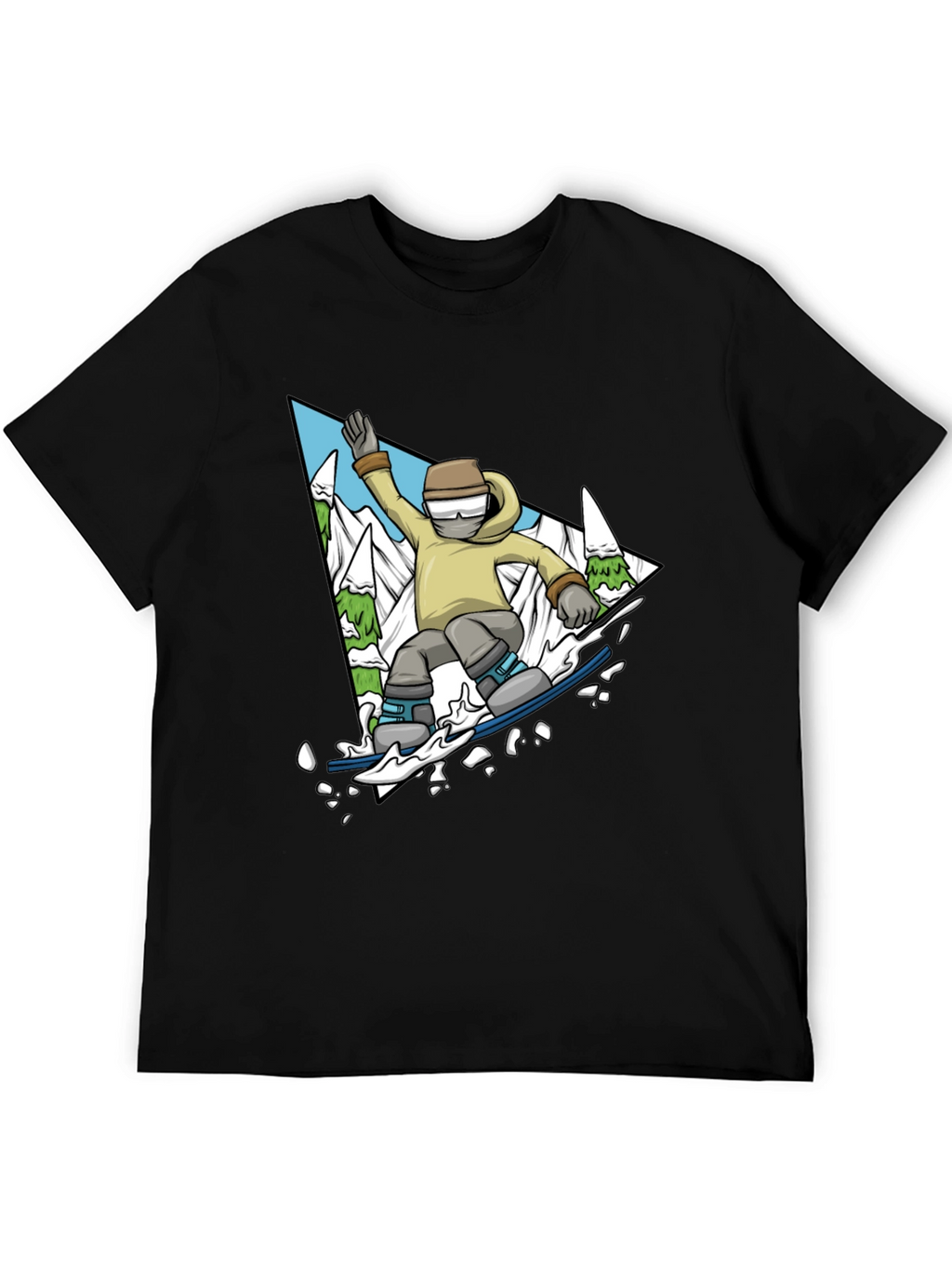 Snowboarding T-Shirt - Mountain Adventure Graphic Tee