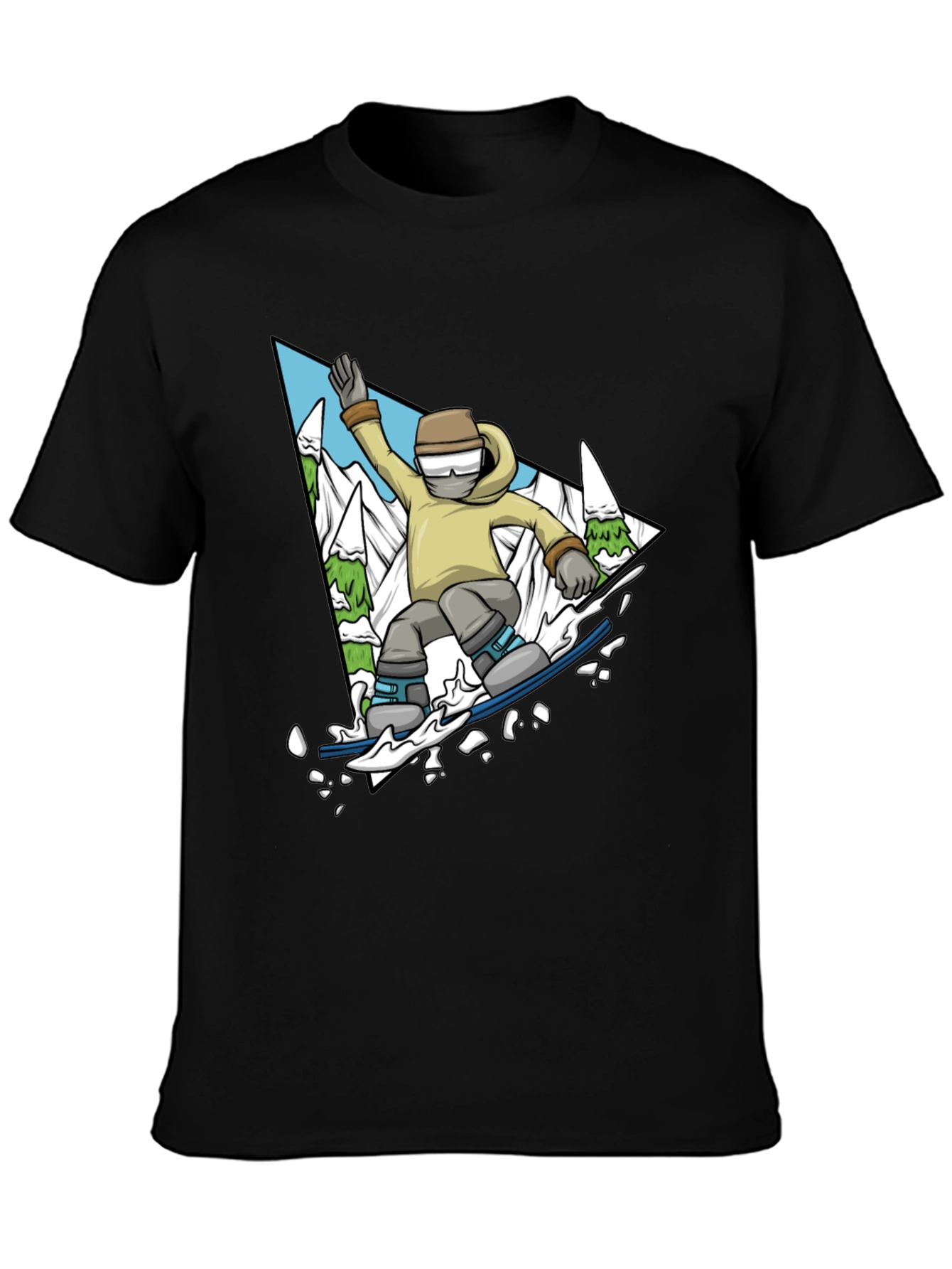 Snowboarding T-Shirt - Mountain Adventure Graphic Tee