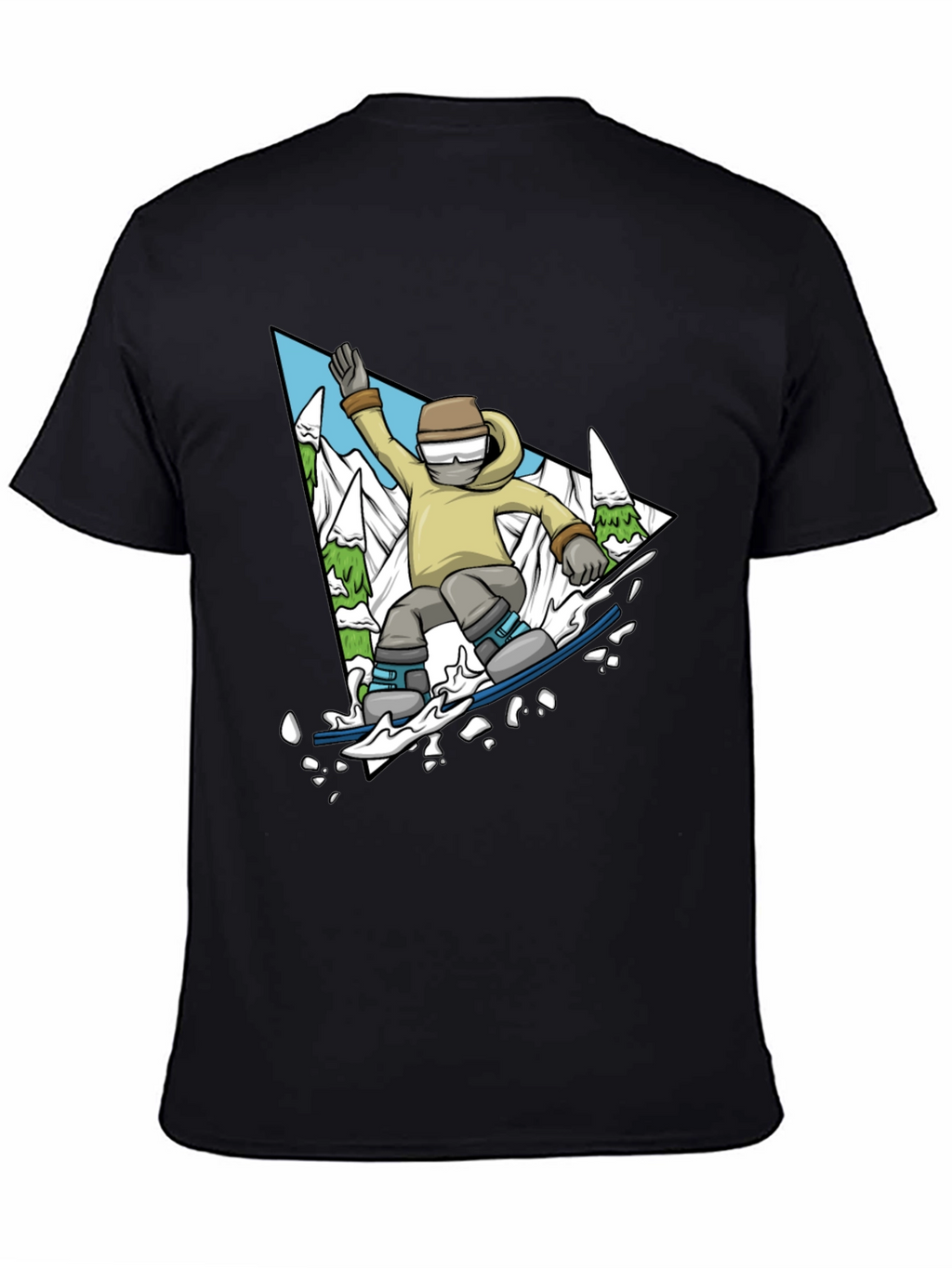 Snowboarding T-Shirt - Mountain Adventure Graphic Tee