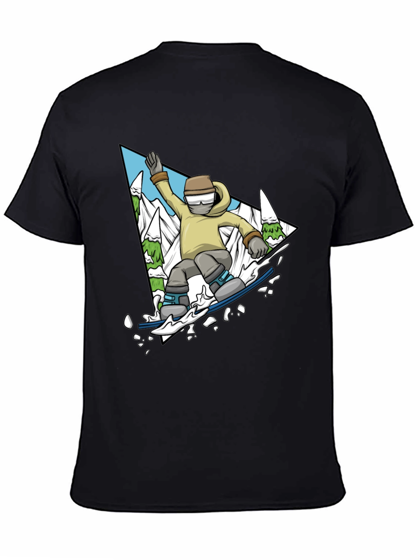 Snowboarding T-Shirt - Mountain Adventure Graphic Tee