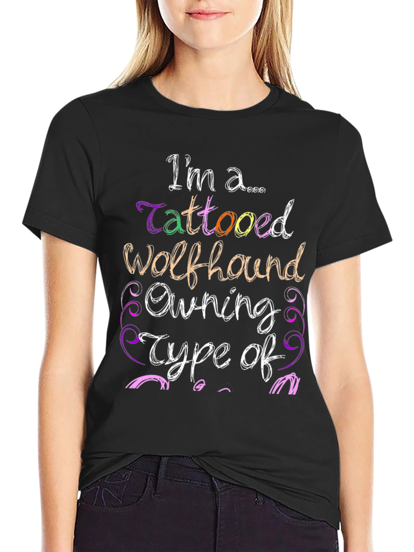 Tattooed Wolfhound Owning Type T-Shirt