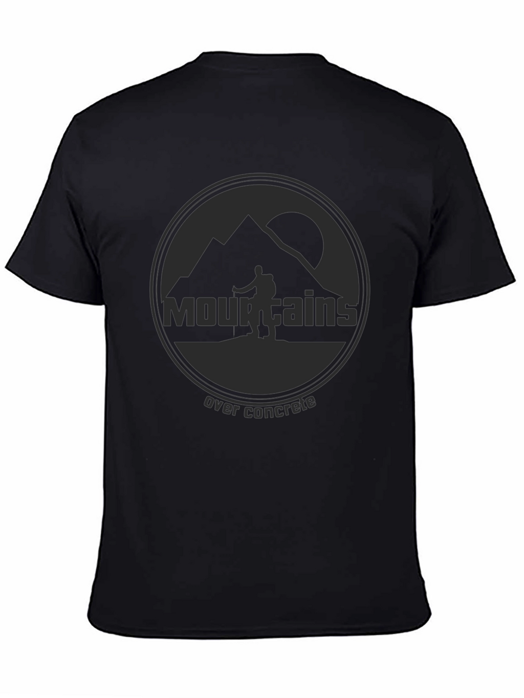 Mountains Over Concrete Graphic T-Shirt