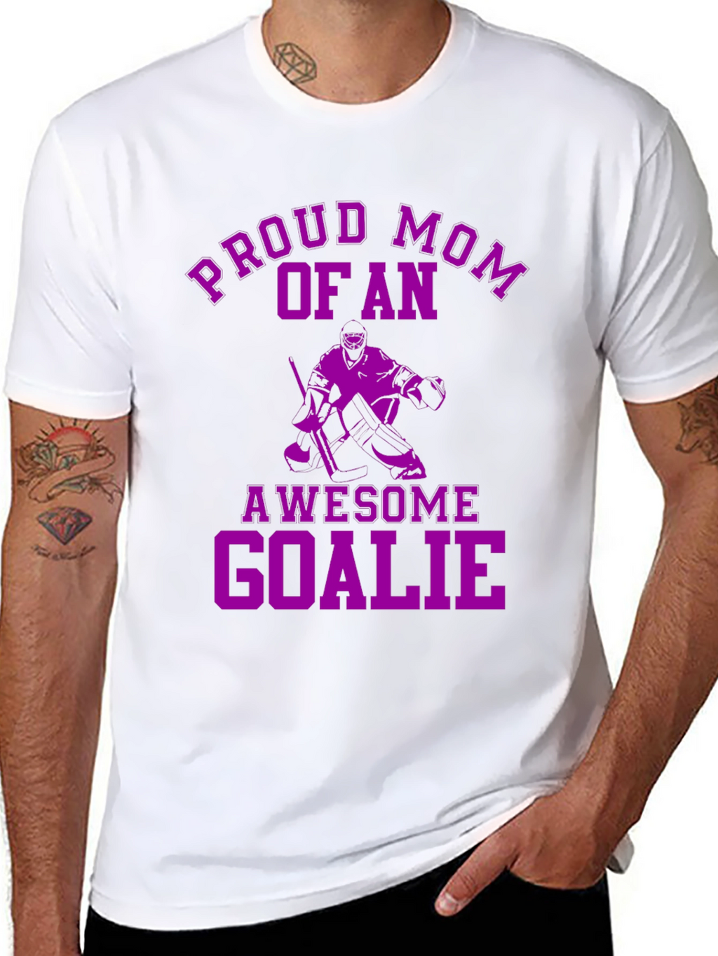 Proud Mom of an Awesome Goalie T-Shirt