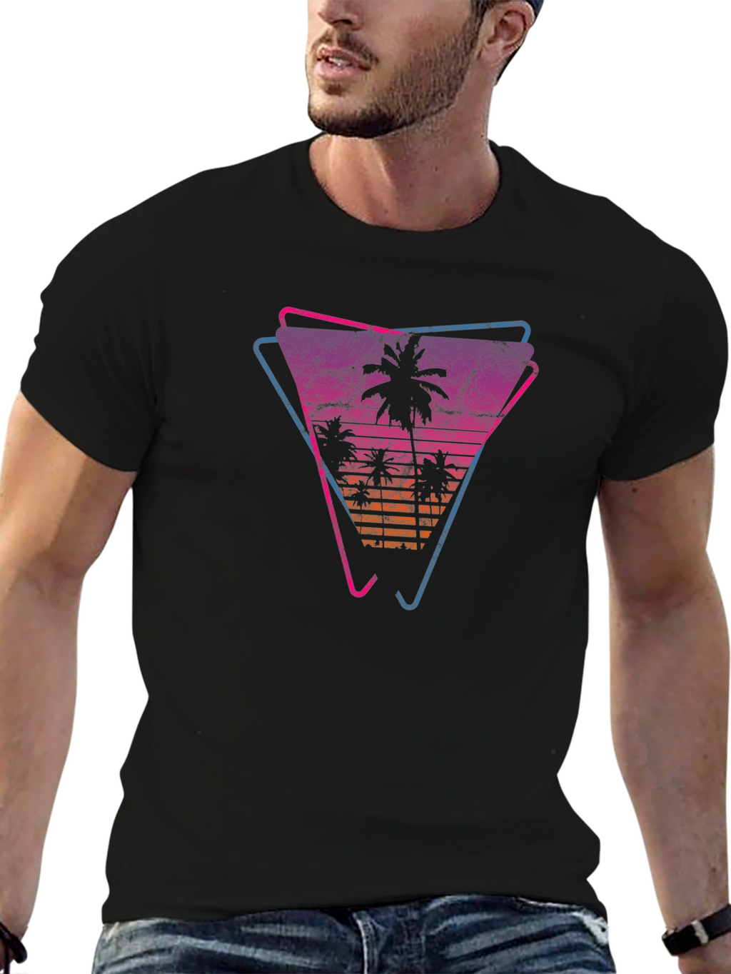 Retro Palm Sunset T-Shirt