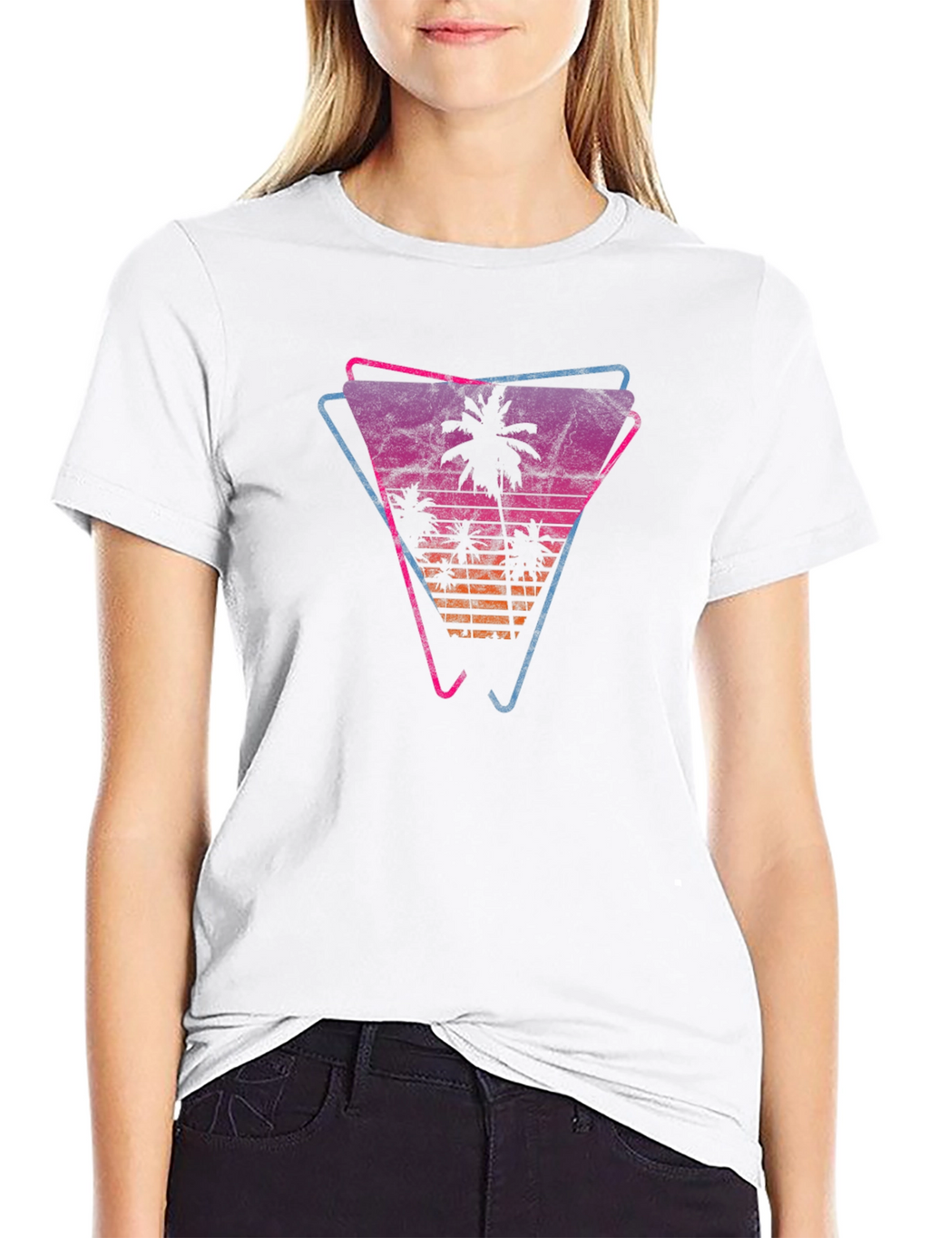 Retro Palm Sunset T-Shirt