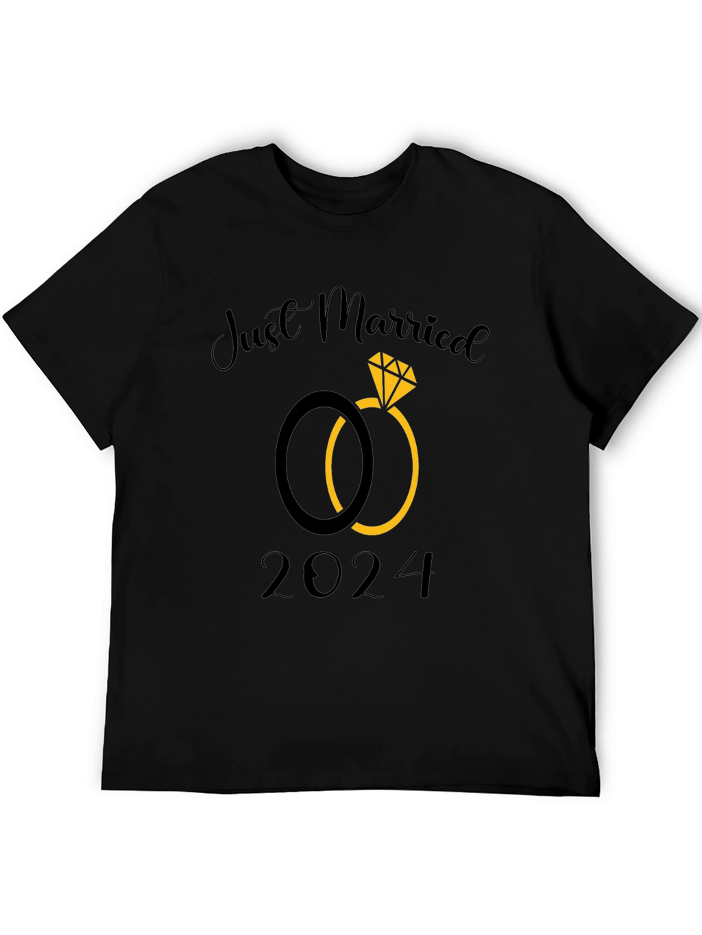 Just Married 2024 Wedding T-Shirt