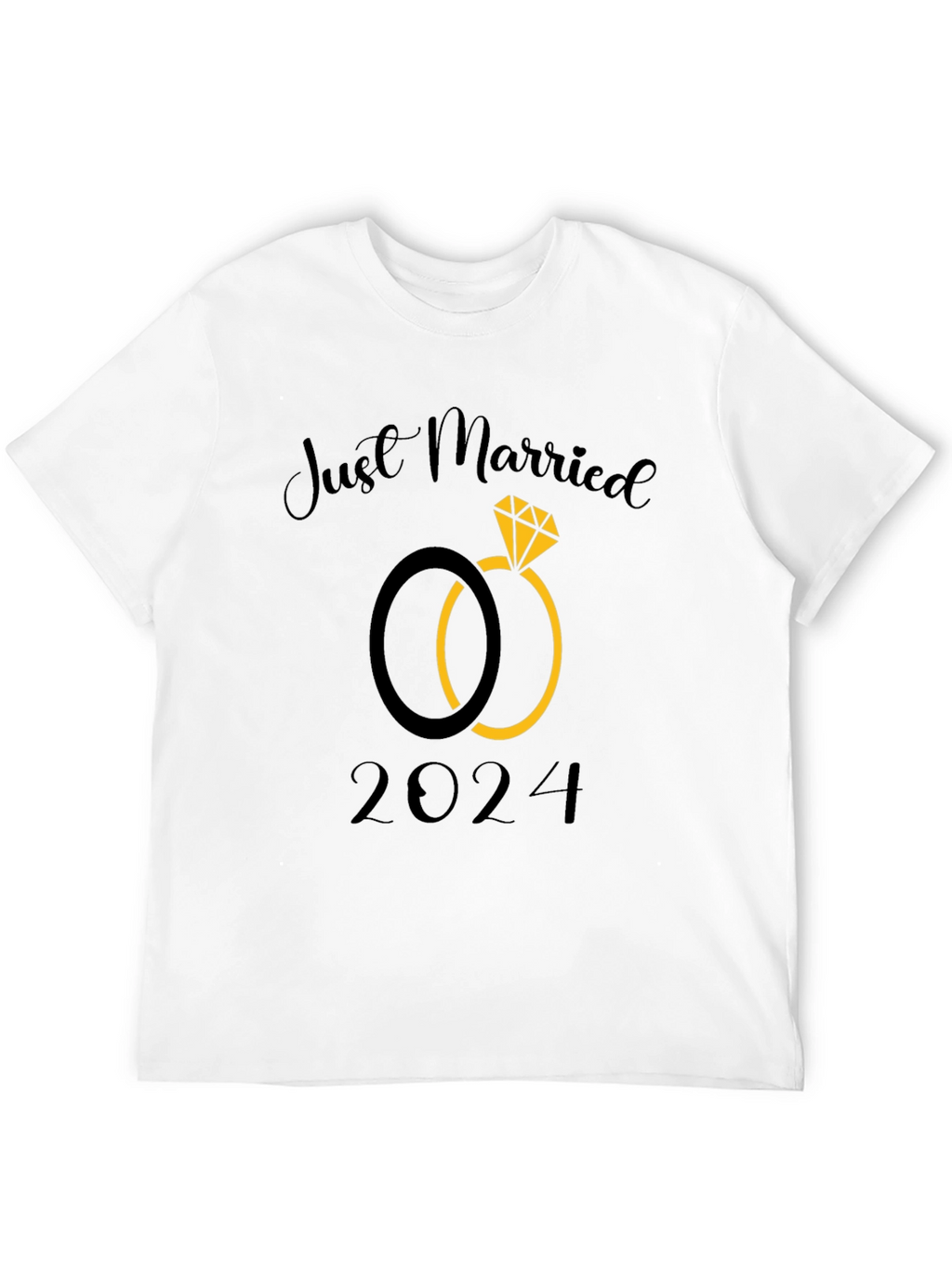 Just Married 2024 Wedding T-Shirt