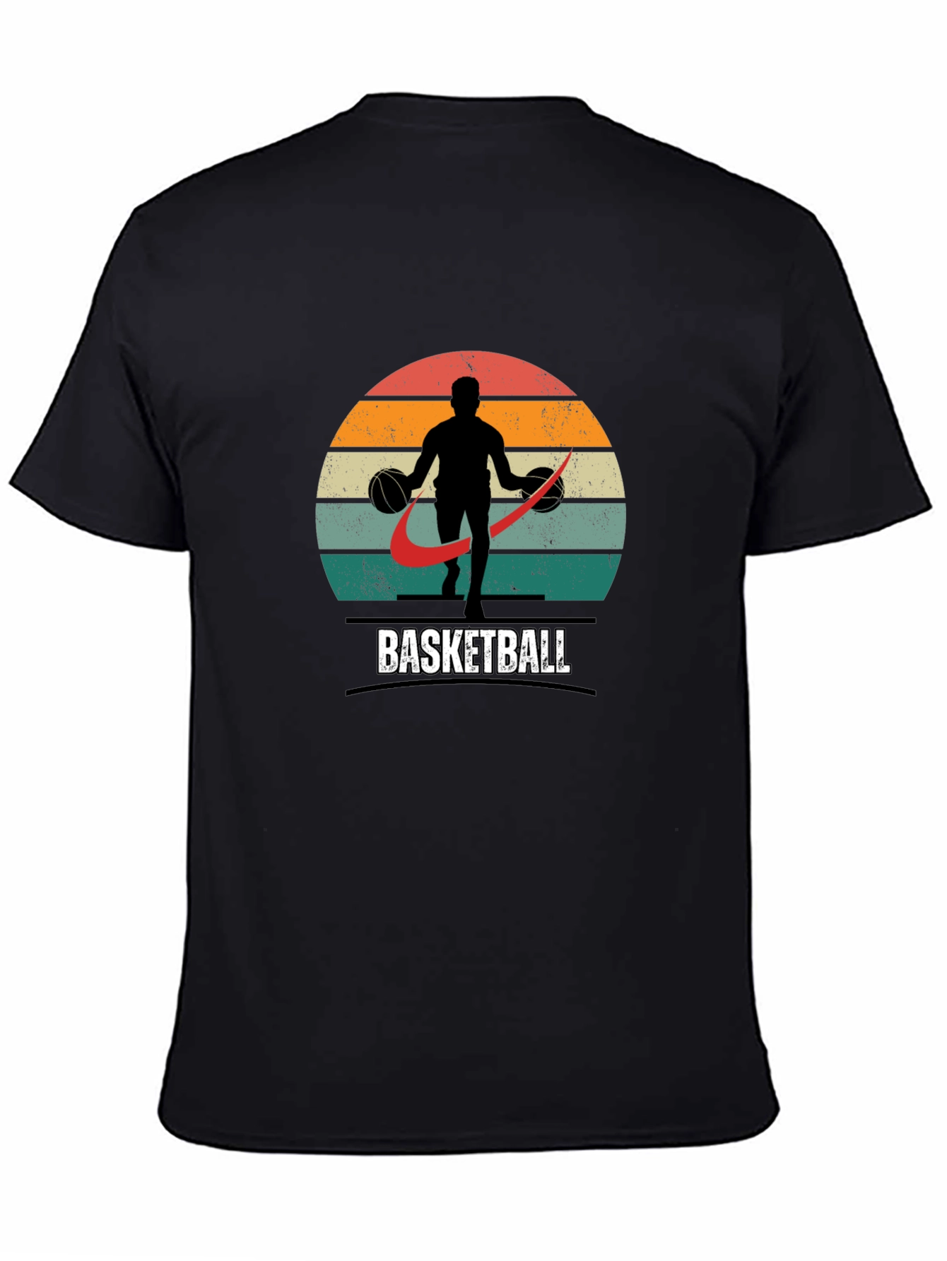 Vintage Basketball Graphic Tee - Retro Style Shirt