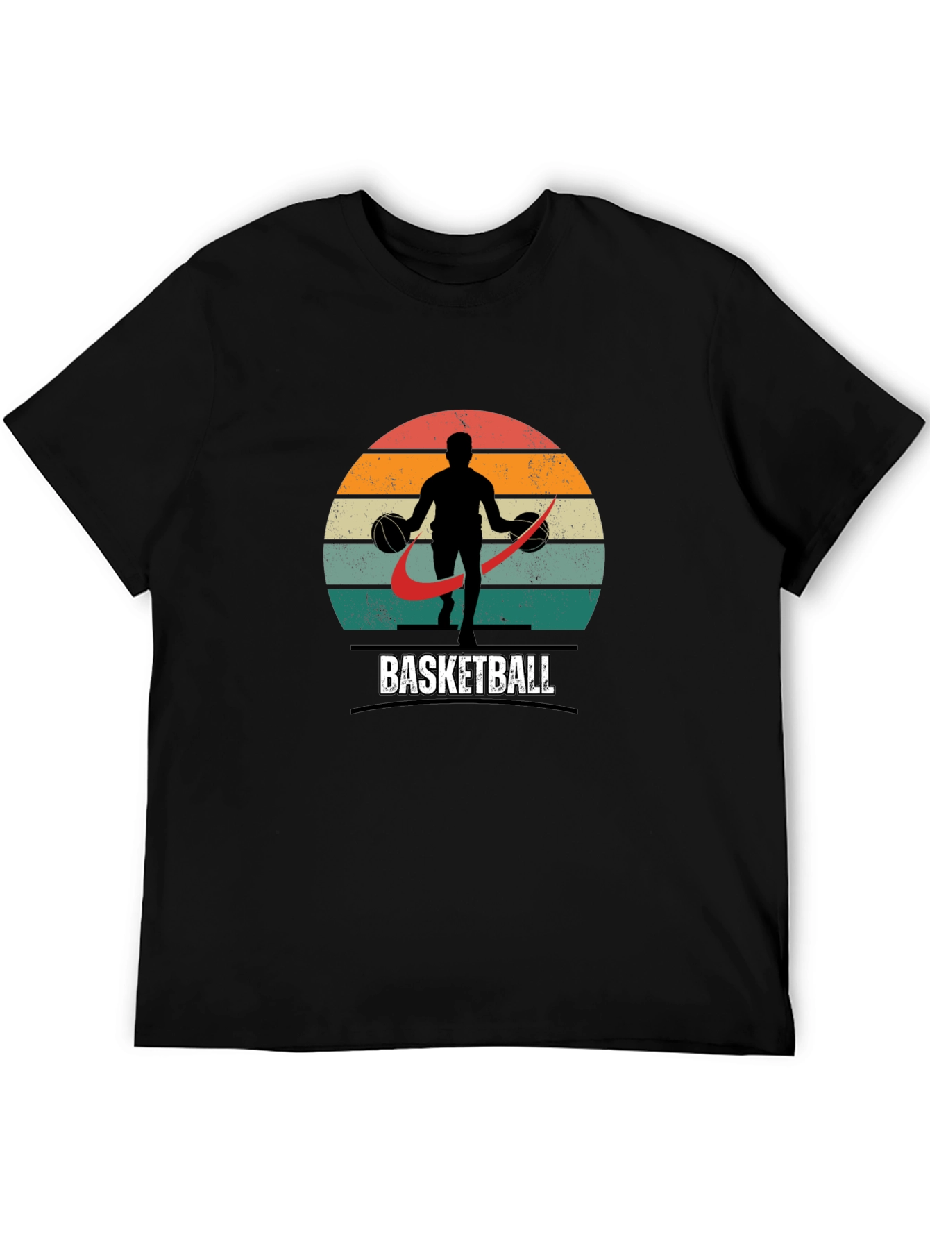 Vintage Basketball Graphic Tee - Retro Style Shirt