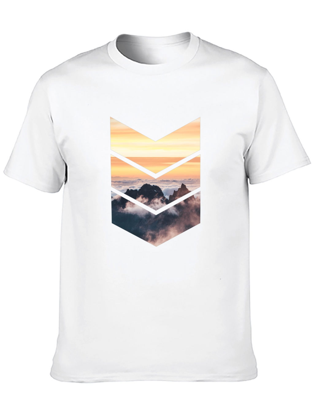 Mountains Arrow Graphic Tee - Black