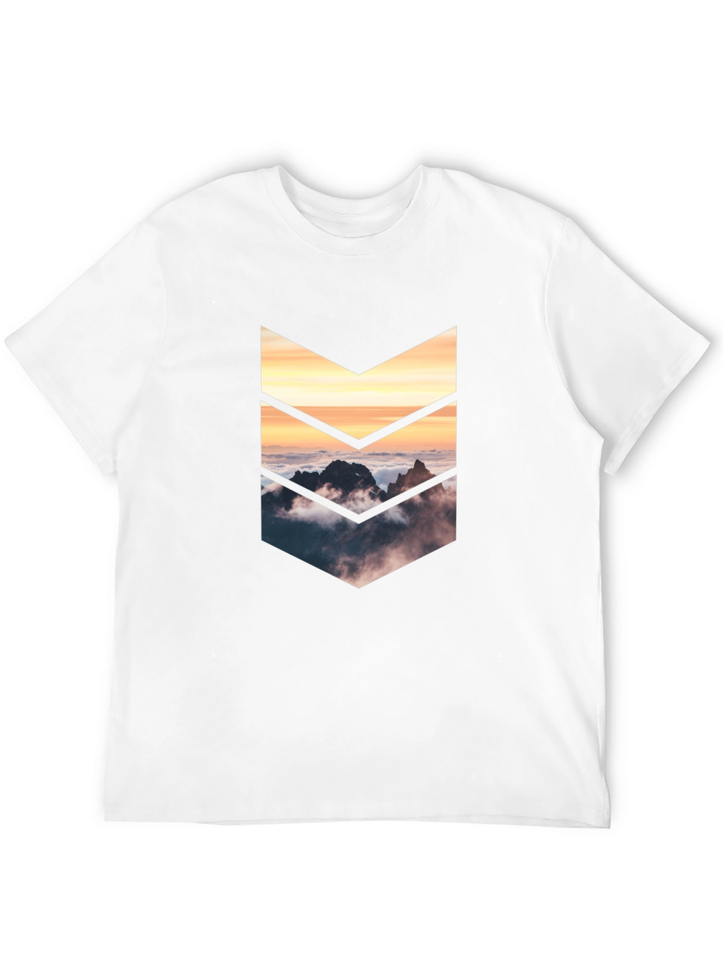 Mountains Arrow Graphic Tee - Black