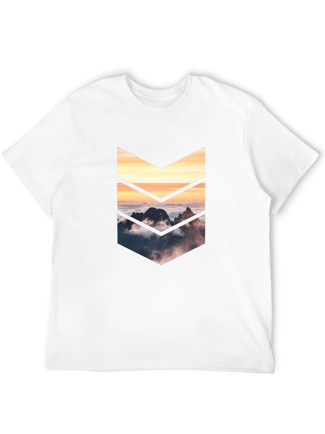 Mountains Arrow Graphic Tee - Black