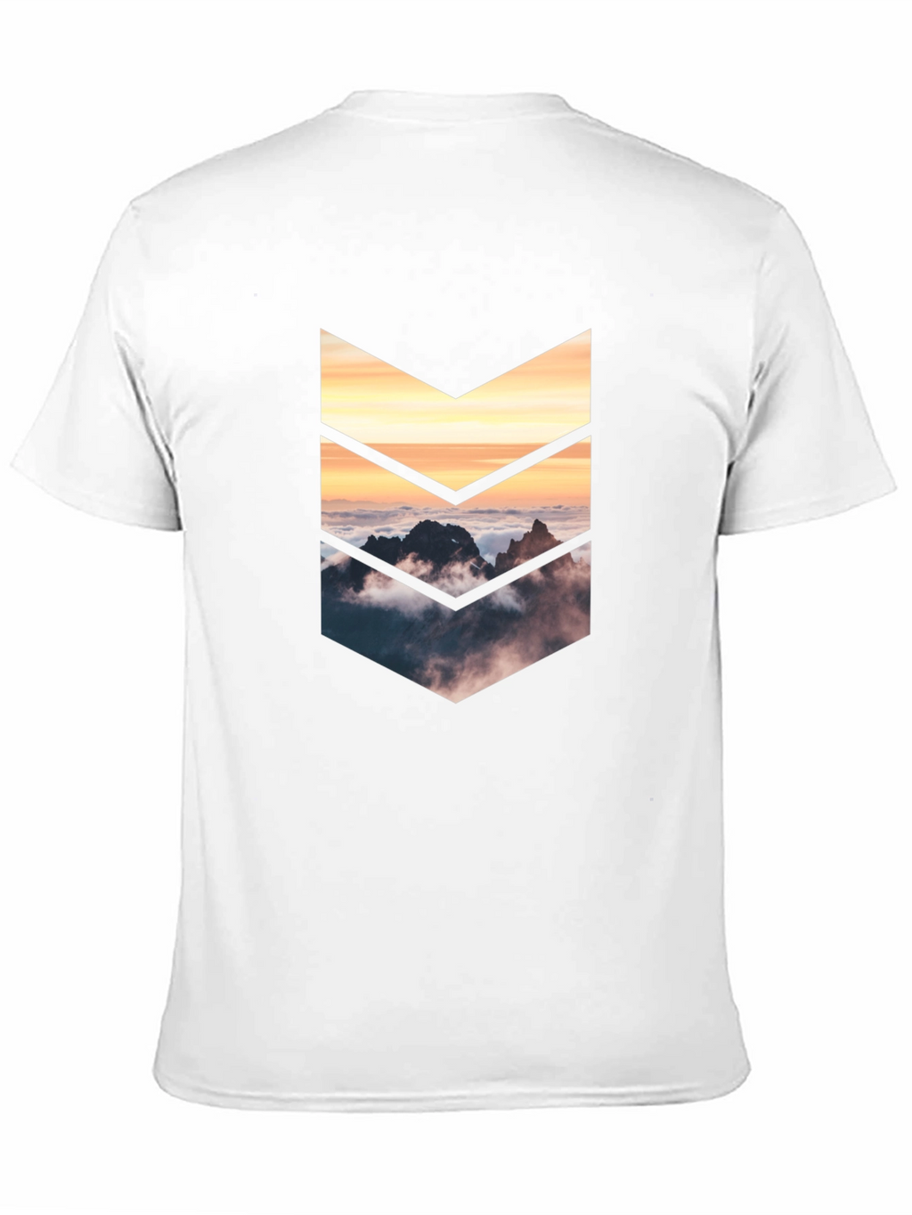 Mountains Arrow Graphic Tee - Black