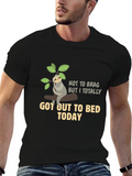 Sloth Got Out to Bed Graphic Tee
