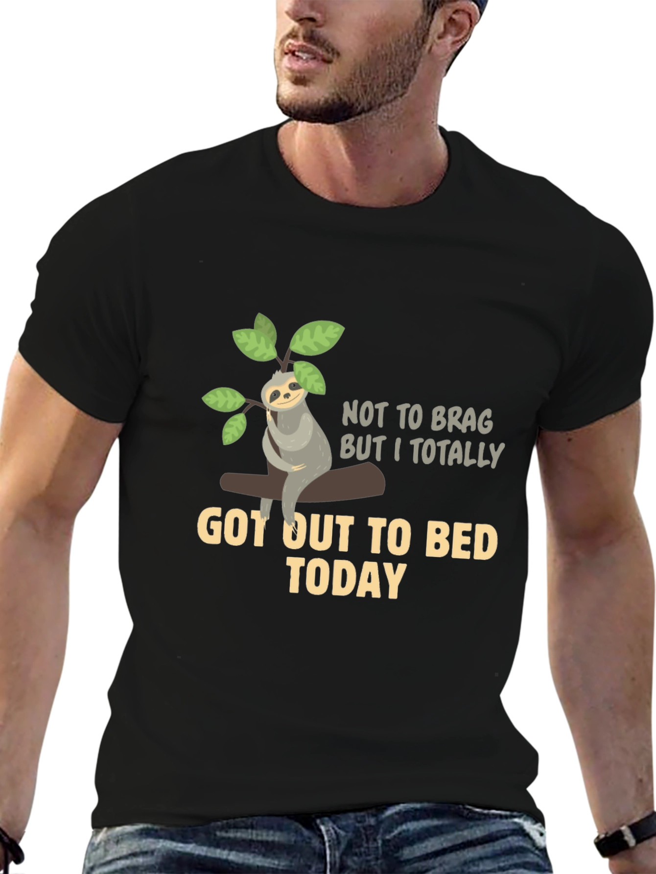 Sloth Got Out to Bed Graphic Tee