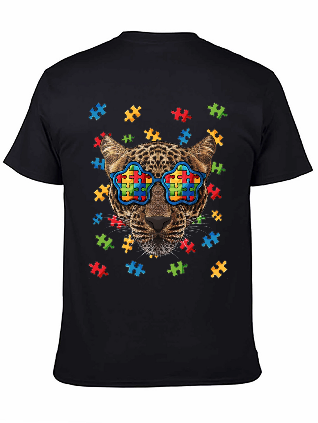Autism Awareness Leopard Graphic Tee