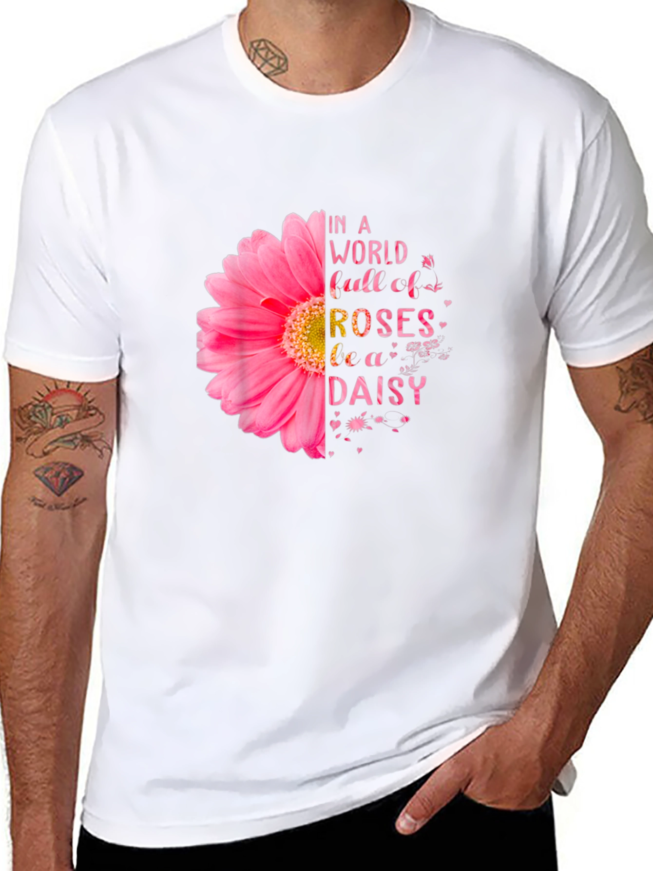 Be a Daisy T-Shirt - Floral Design
