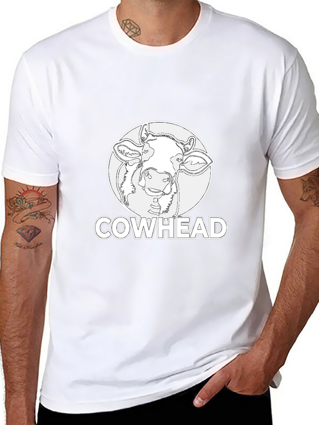 Cowhead Graphic T-Shirt - Unique & Stylish