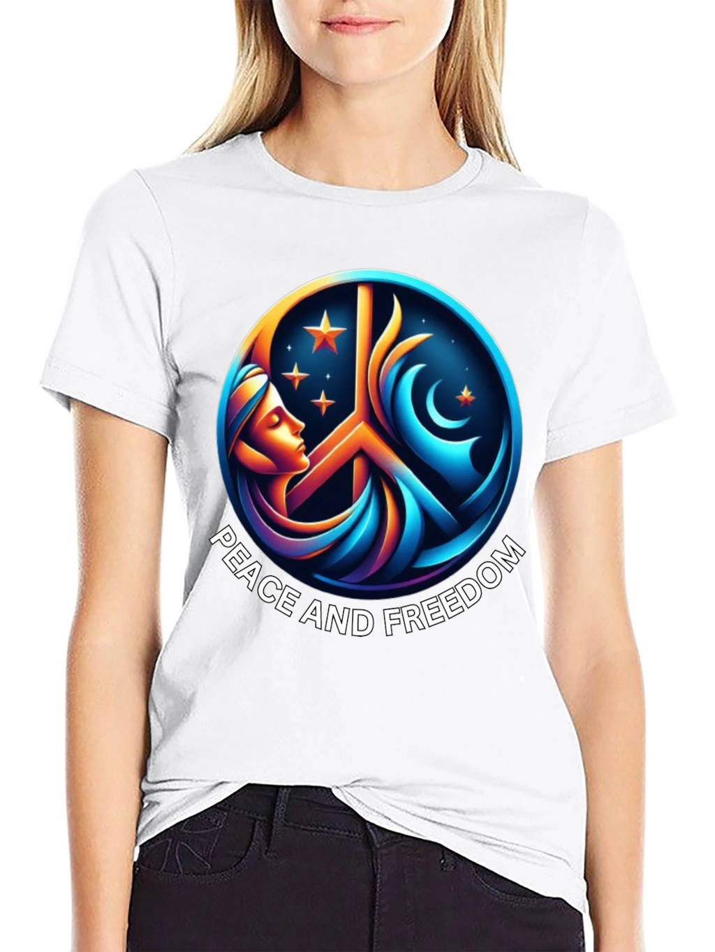 Peace and Freedom Graphic T-Shirt