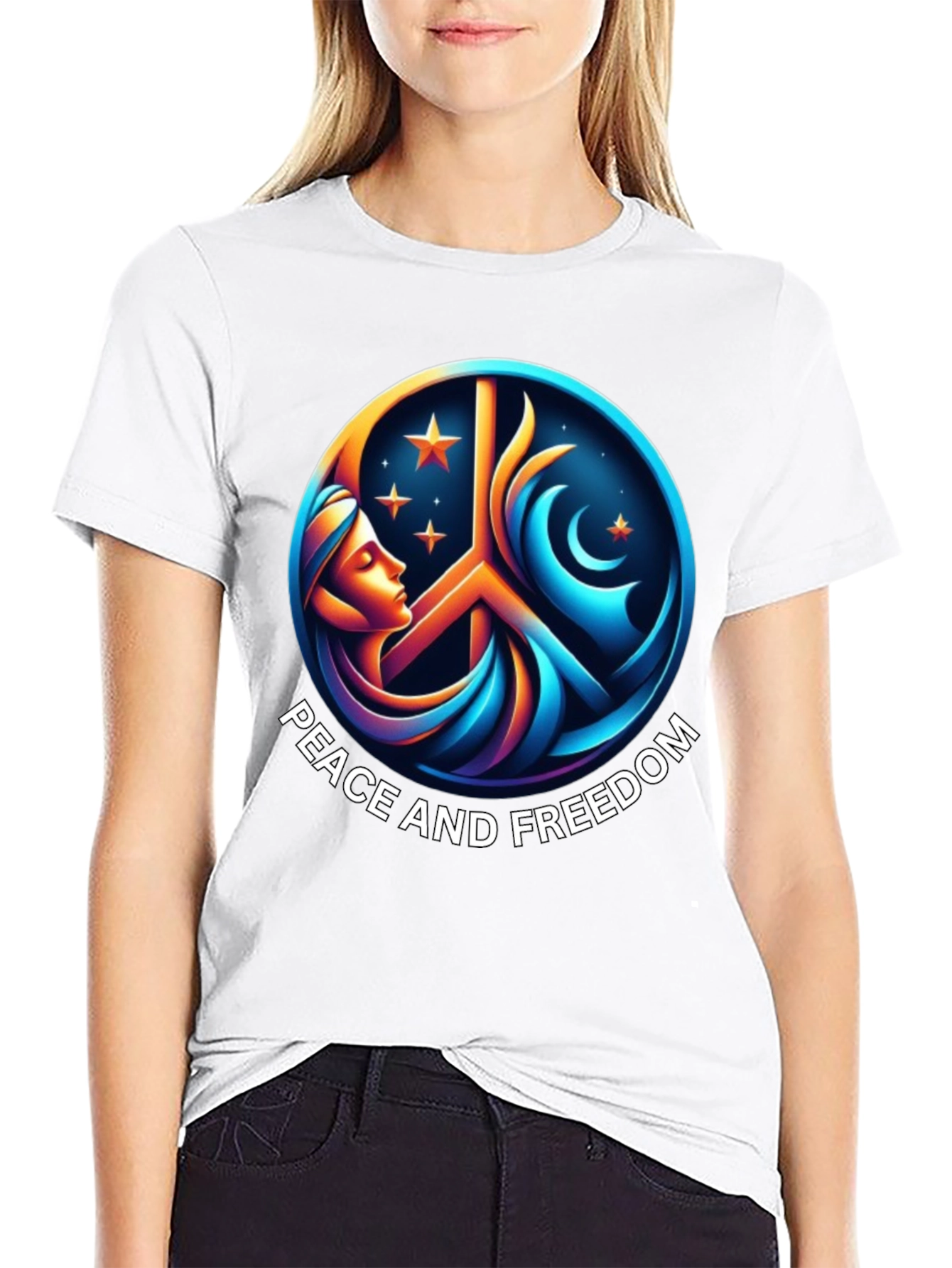 Peace and Freedom Graphic T-Shirt