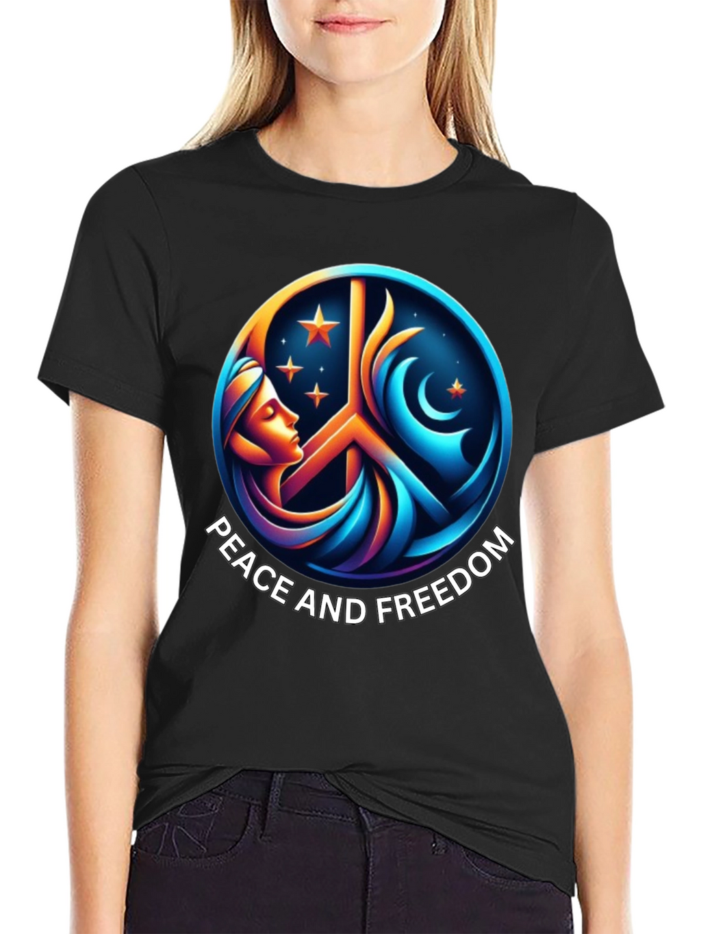 Peace and Freedom Graphic T-Shirt