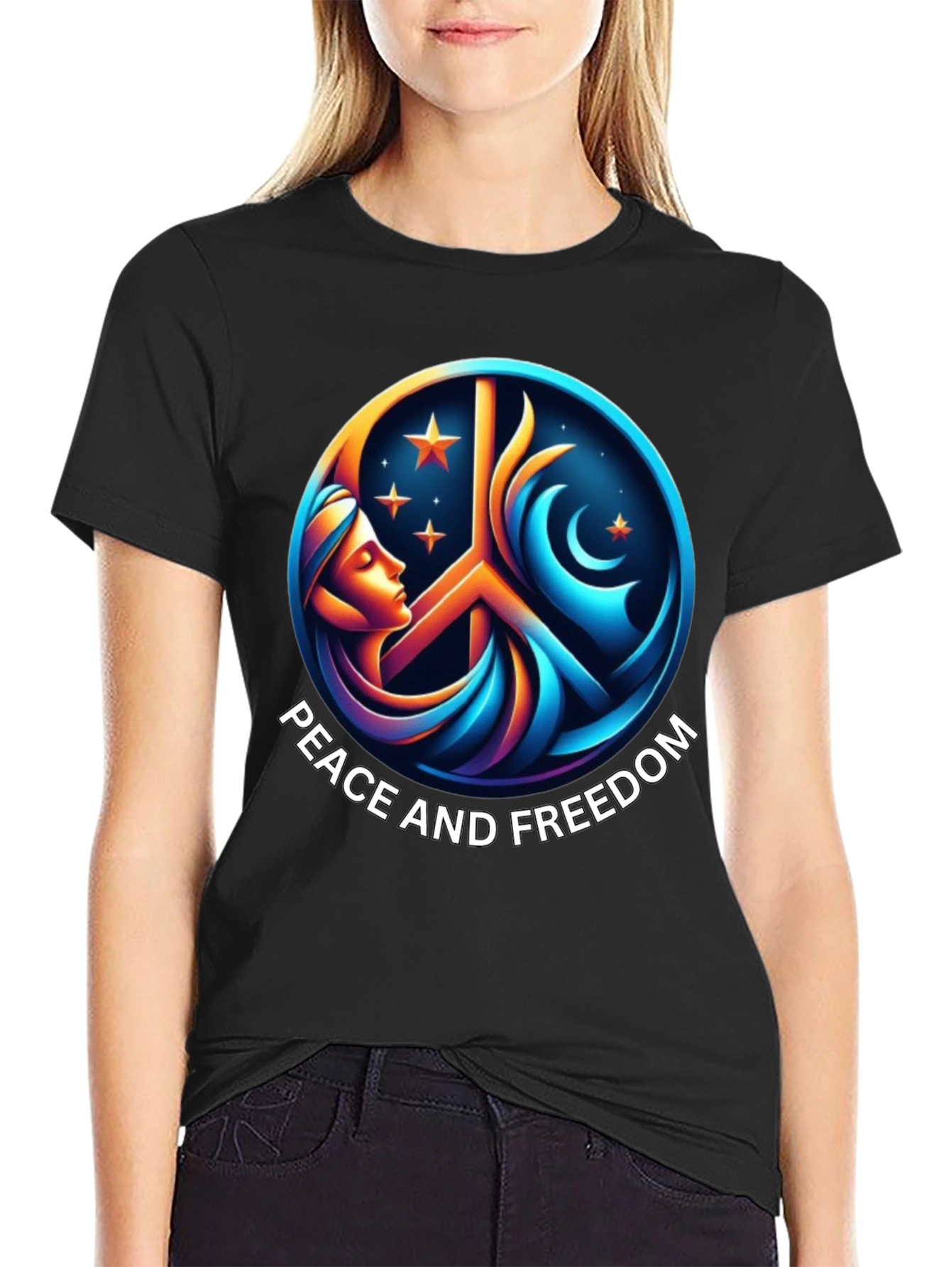 Peace and Freedom Graphic T-Shirt
