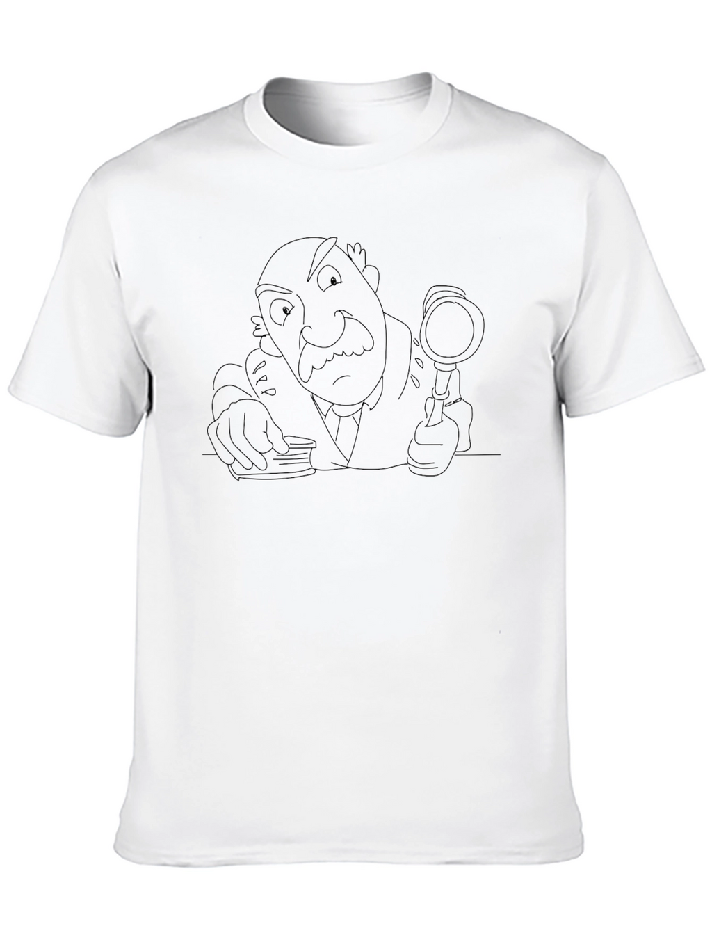 Cartoon Detective Graphic Tee - Sleuth Style!