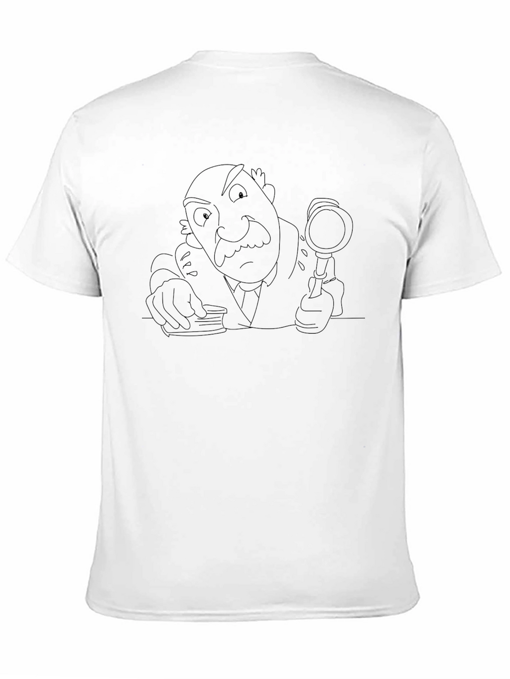 Cartoon Detective Graphic Tee - Sleuth Style!