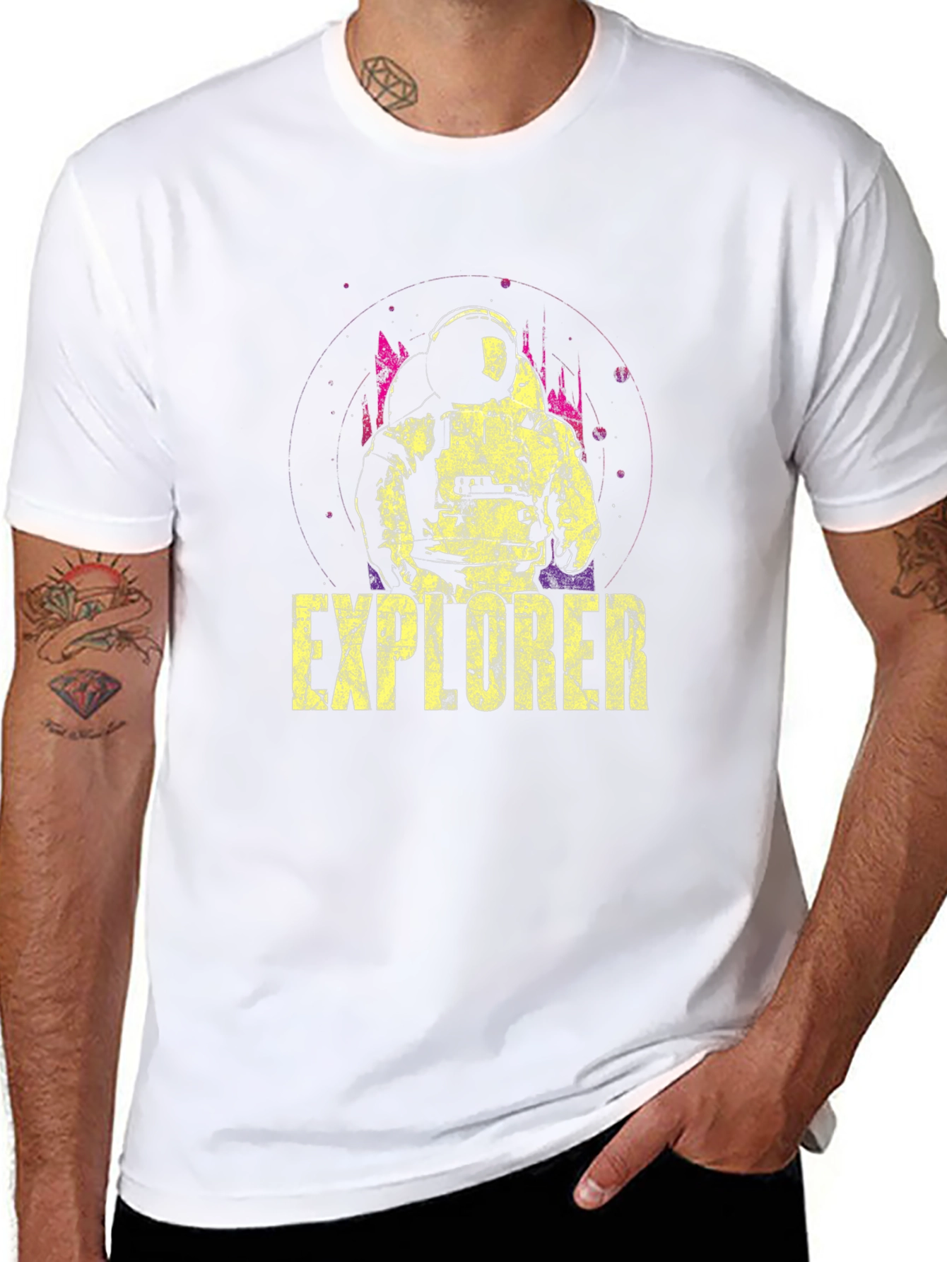 Explorer Graphic T-Shirt - Space Astronaut Design