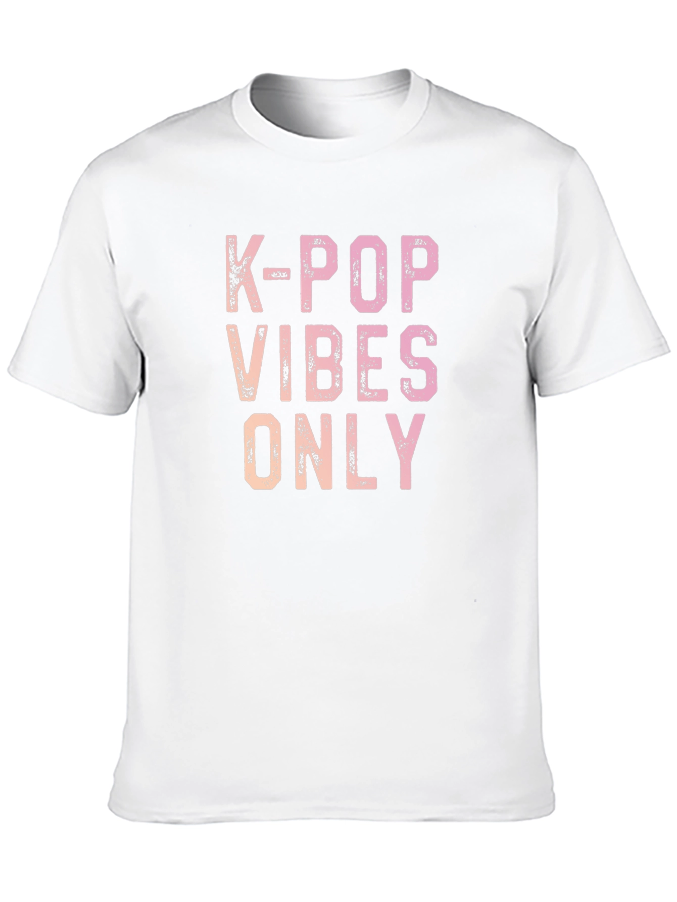 K-Pop Vibes Only Graphic Tee - Trendy Casual Shirt