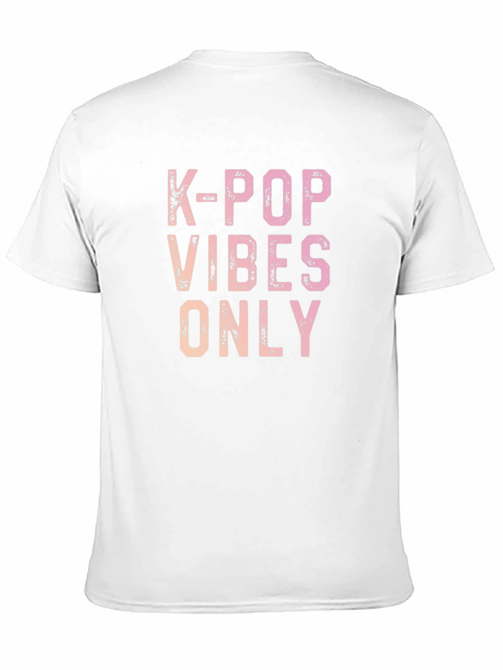 K-Pop Vibes Only Graphic Tee - Trendy Casual Shirt