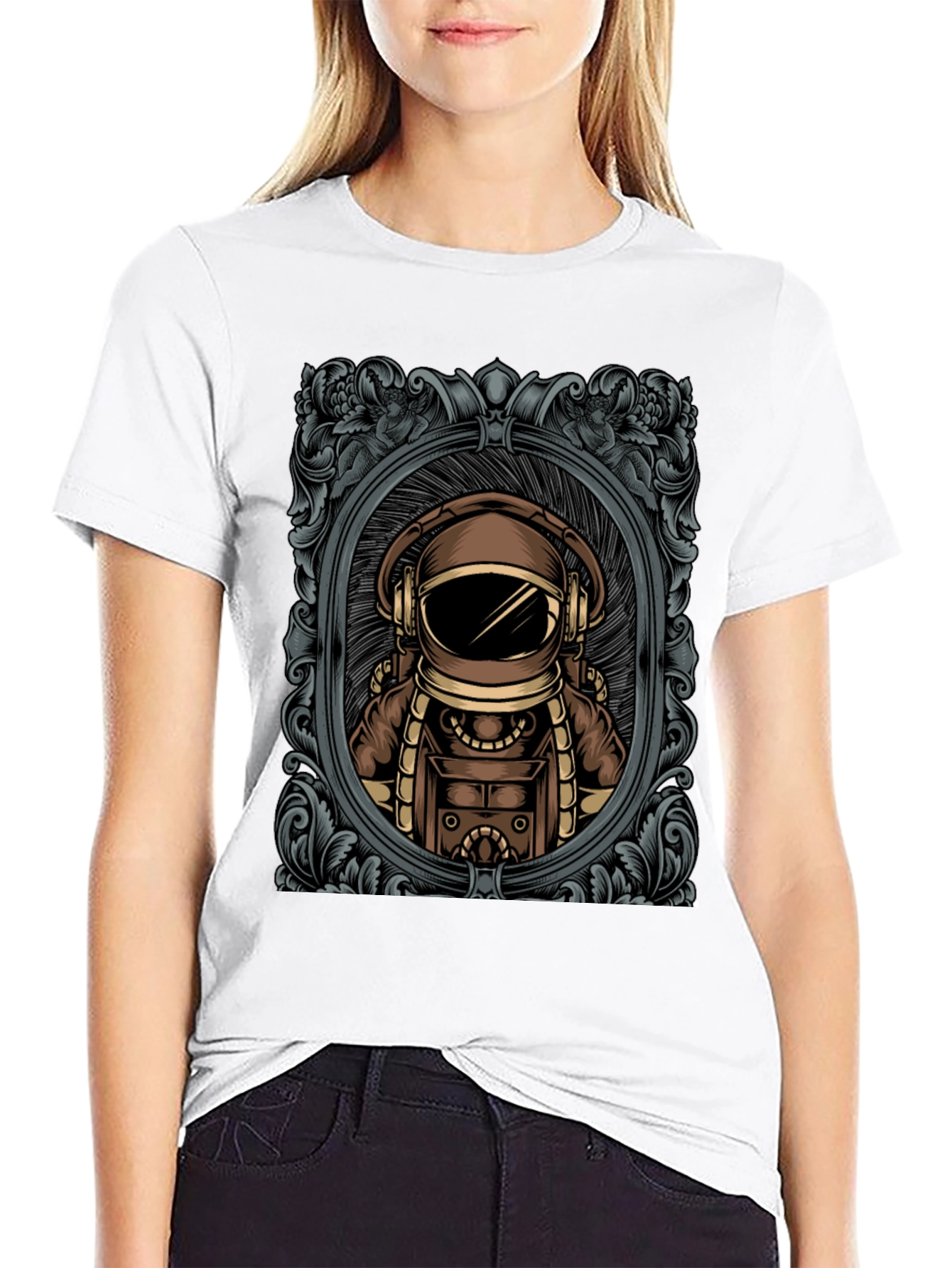 Retro Astronaut Graphic T-Shirt