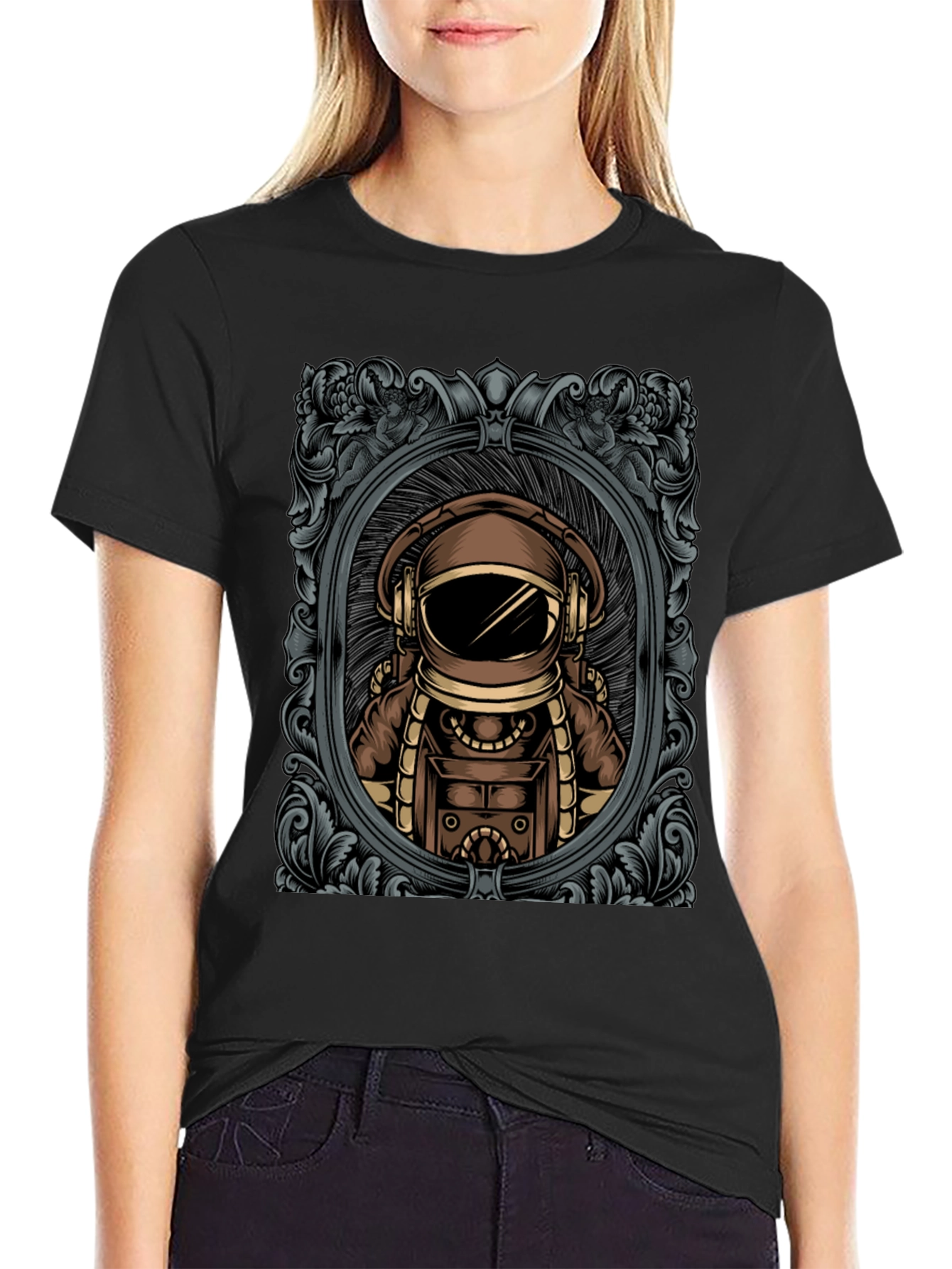 Retro Astronaut Graphic T-Shirt
