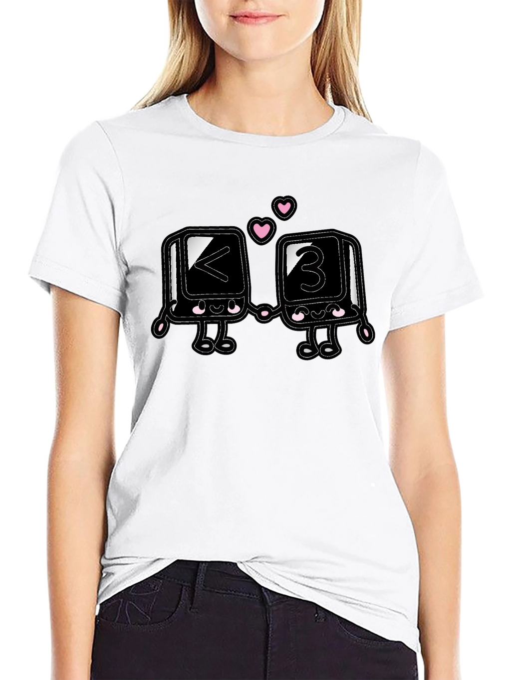 Cute Less Than Three Heart T-Shirt