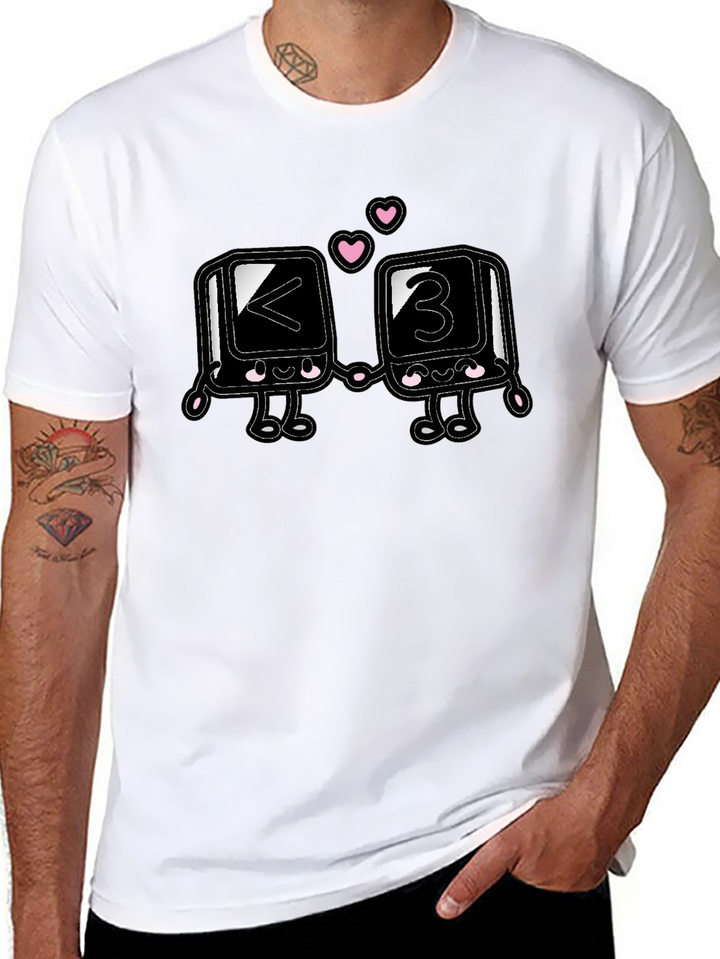 Cute Less Than Three Heart T-Shirt