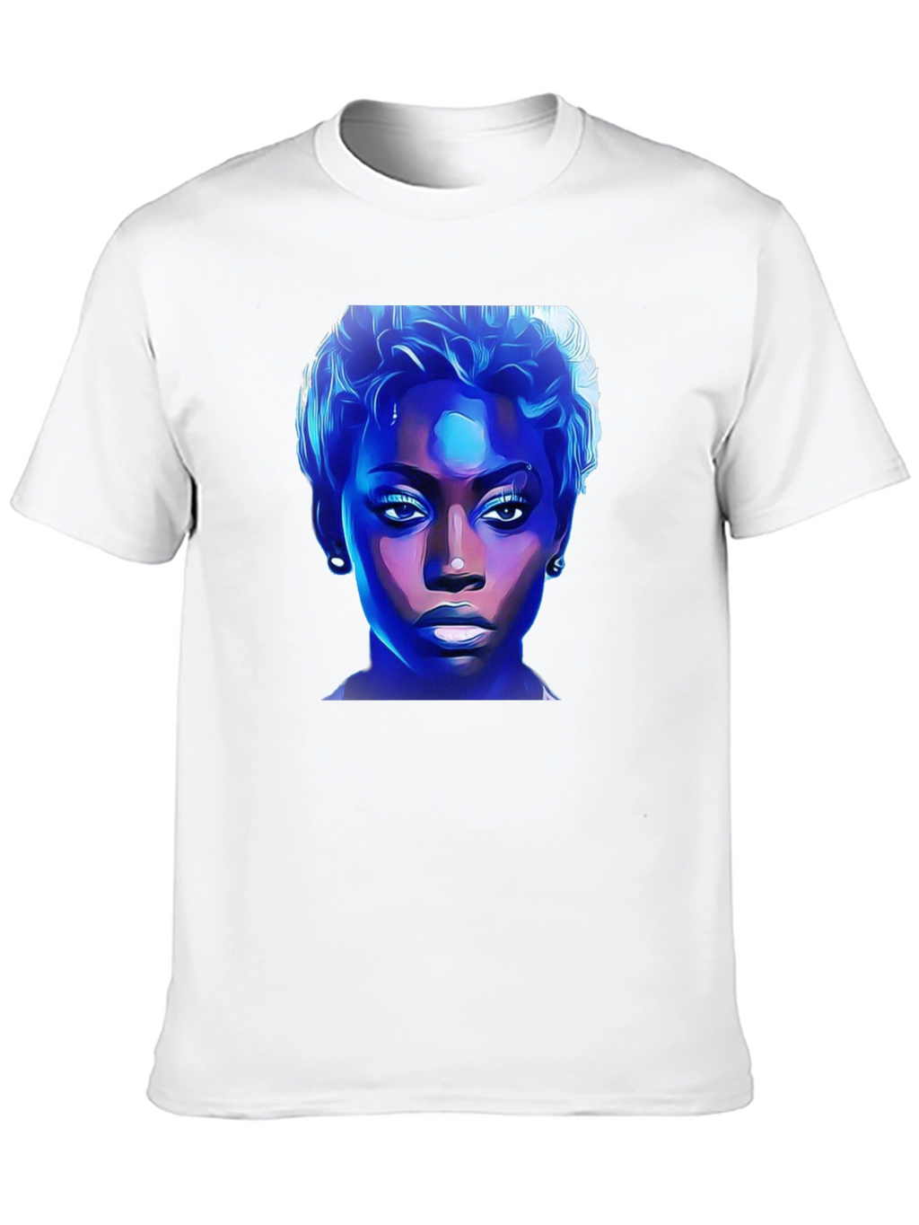 Black T-Shirt with Bold Graphic Print