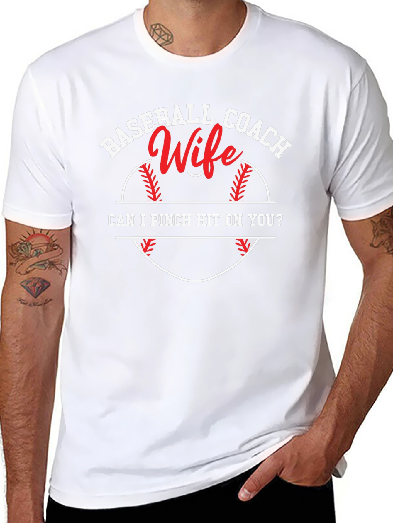 Baseball Coach Wife Graphic T-Shirt